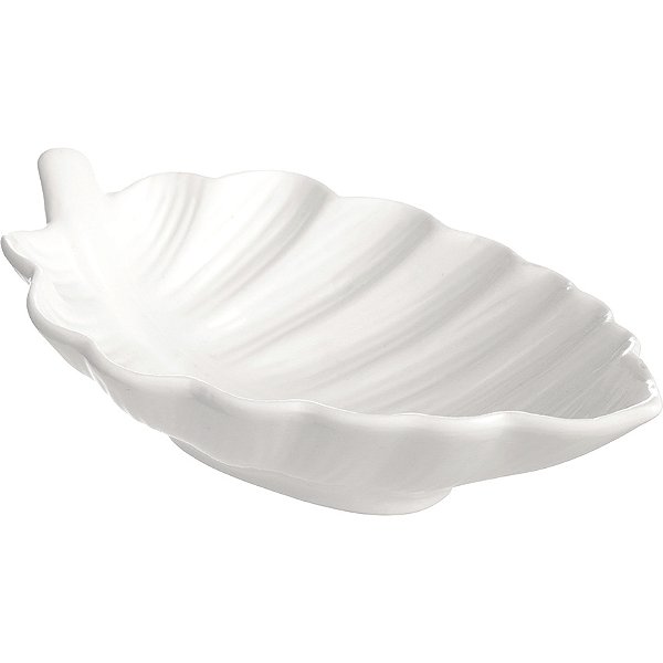 Folha Decorativa de Porcelana Branca 14,5cm