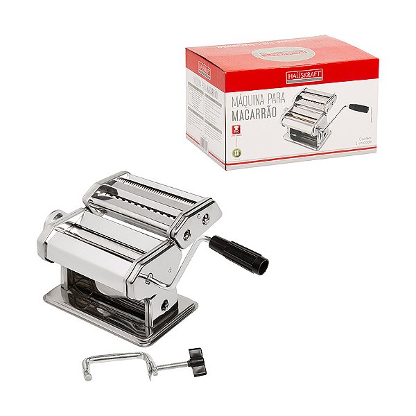 Maquina Para Macarrão Inox Hauskraft