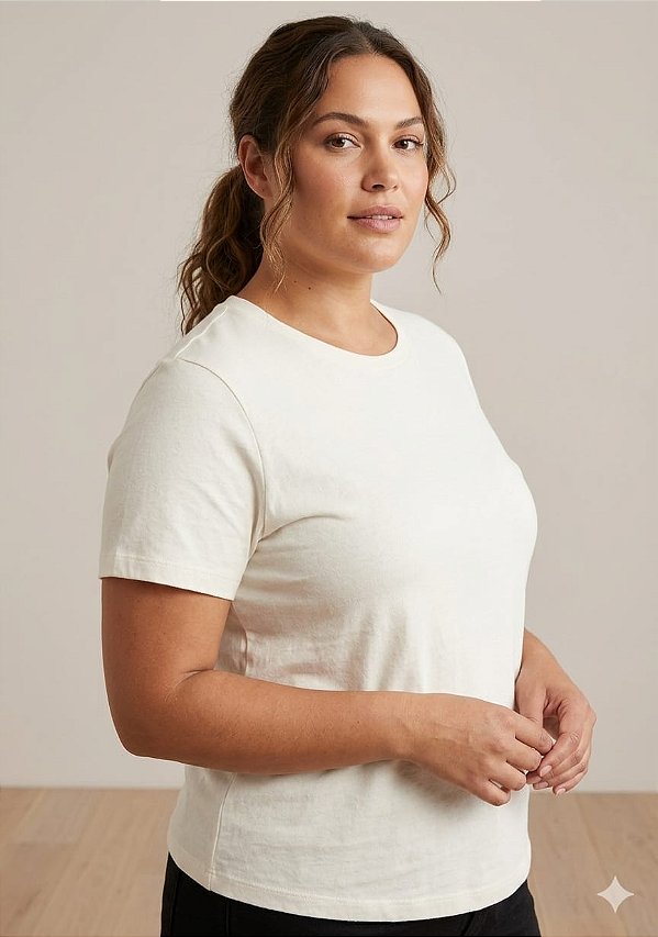 Camiseta Básica Feminina OFF Plus size do XP ao G5