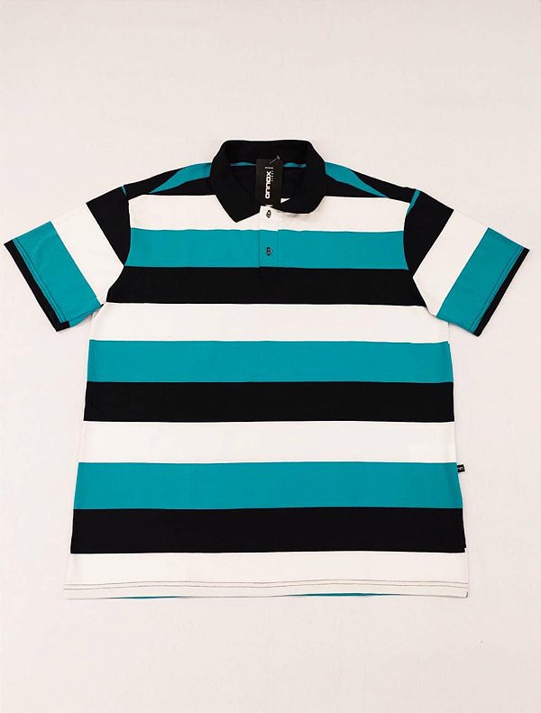 Polo Algodão Com Elastano Fio Tinto Penteado Turquesa Xp Ao G5