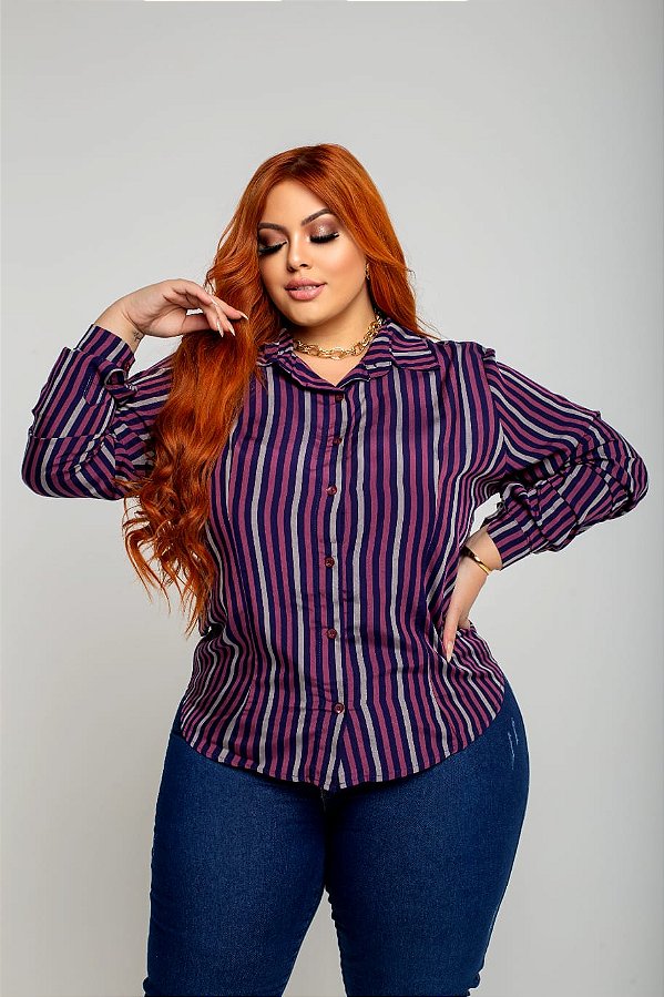 Camisa Feminina Viscose  Cores Variadas Pequenos Defeitos Plus Size XP ao G5