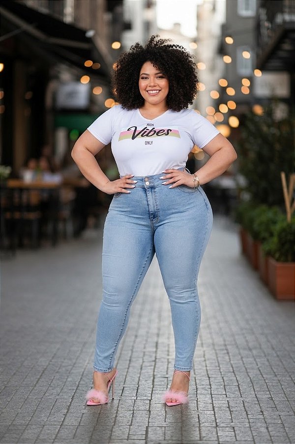 Kit 2 Calça Jeans Stretch Modelos Variados Feminina Plus Size 44 ao 70