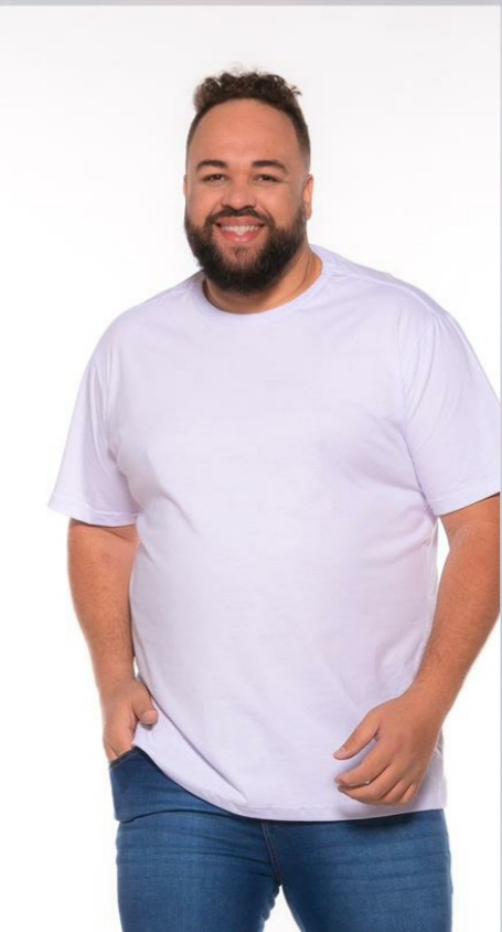 Camiseta Básica Branca  Plus Size XP Ao G5