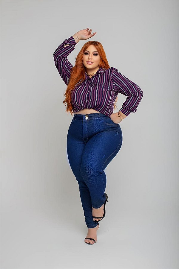 Calça Jeans Feminina Pequenos Defeitos Plus Size 44 ao 70