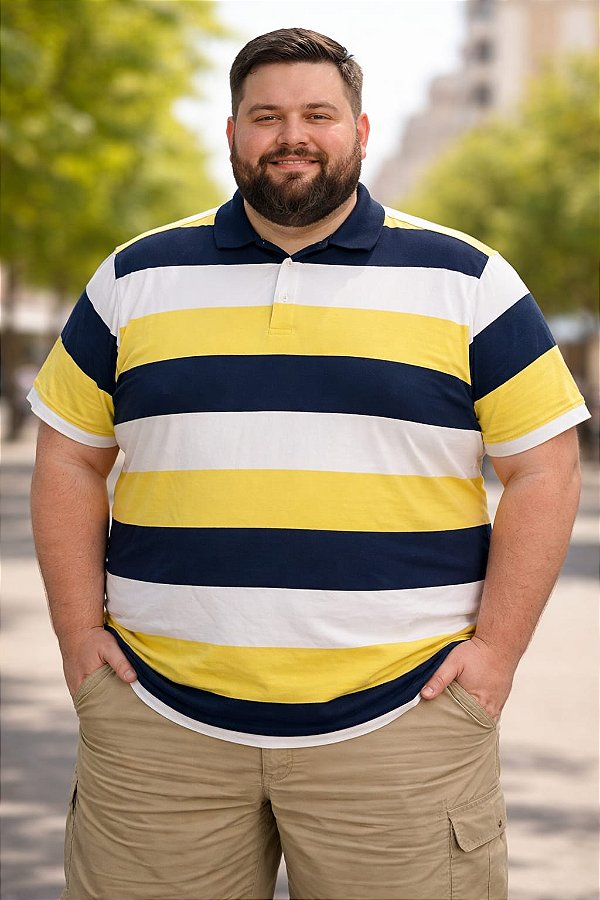 Camiseta Polo Masculina Plus Size Pequenos Defeitos Xp ao G5!