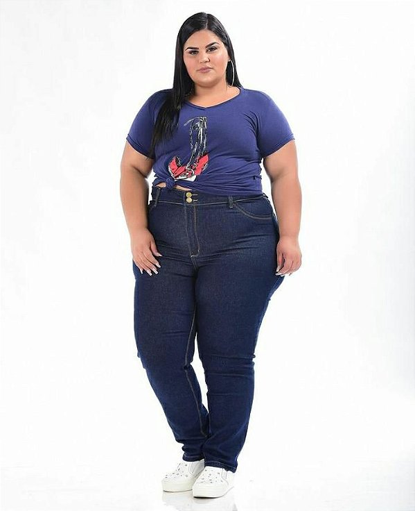 Calça Jeans Stretch  Feminina Plus Size 3151