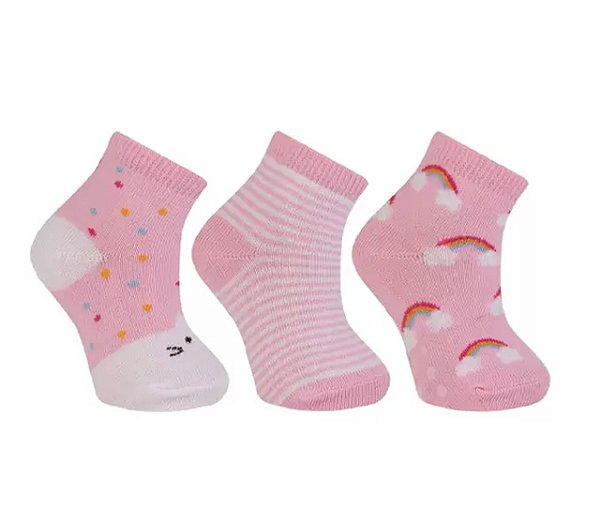 Kit Meia para Bebê Cano Curto Trifil