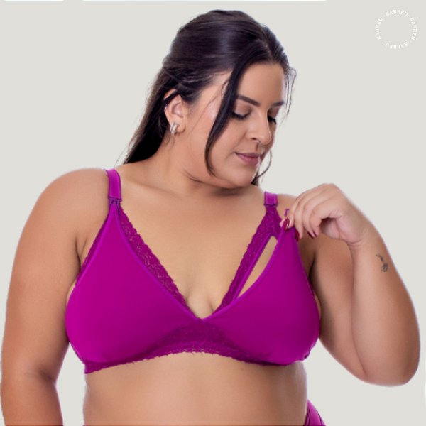 Sutiã de Amamentação Plus Size sem bojo