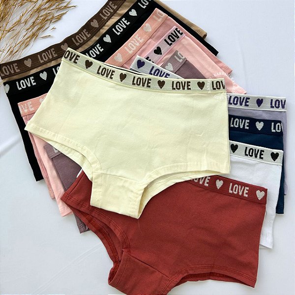 Boxer Feminina de Algodão | Cueca Feminina