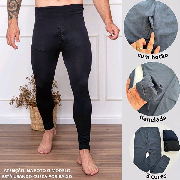 Meia Calça Masculino Térmica Flanelada