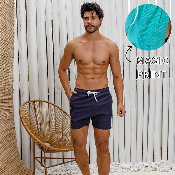 Short Tactel Masculino | 2 em 1 Magic Print