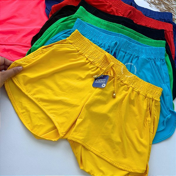 Short Praia Feminino Poliamida - P ao G3 Plus Size