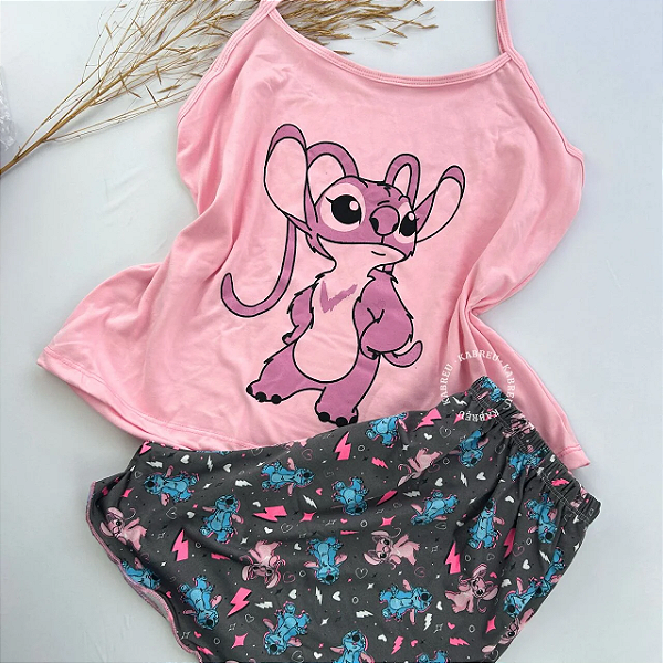 Pijama Feminino Suede de Alcinha 2590