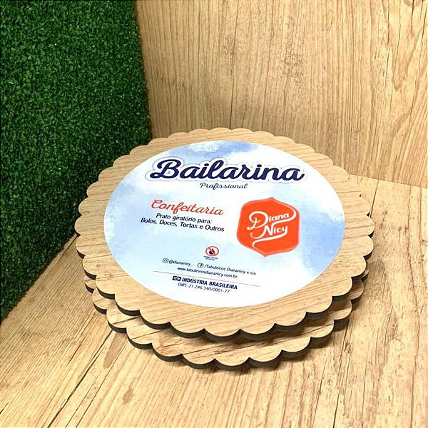 Bailarina  Compacta em MDF 25cm Rústico