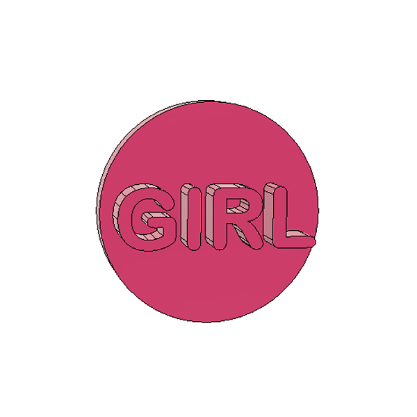 Marcador para Doces/Brigadeiros Tema Girl