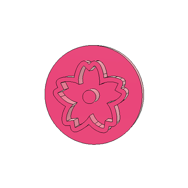 Marcador para Doces/Brigadeiros Tema Flor