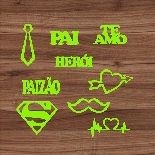 Kit Marcador em Acrílico Tema Pai