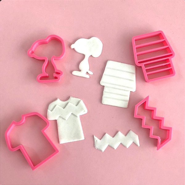 Kit cortador/marcador tema Snoopy (para pasta)