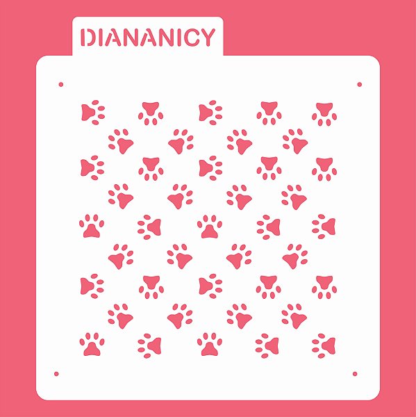 Estêncil Diananicy Nº 83 - Stencil Patinha