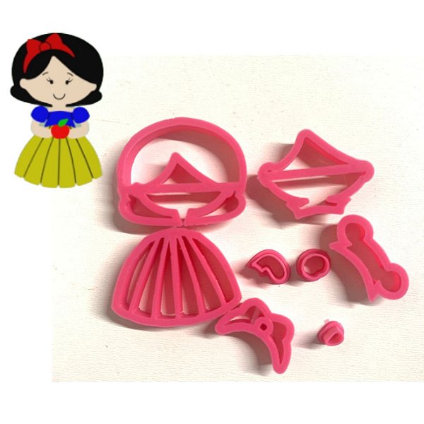 Cortador Princesa Branca de Neve 6cm