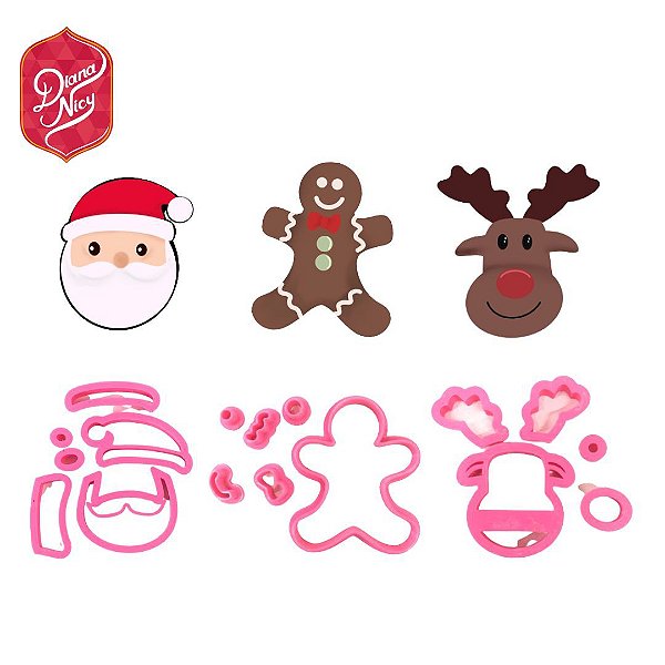 Kit Cortador Tema Natal (para pasta) - D240083