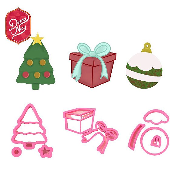 Kit Cortador Tema Natal (para pasta) - D240082