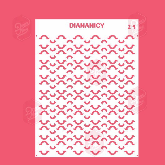 Estêncil Diananicy Nº 24 - Stencil Textura