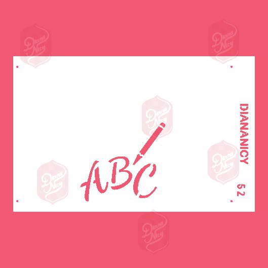 Estêncil Diananicy Nº 52 - Stencil ABC - Dia dos Professores