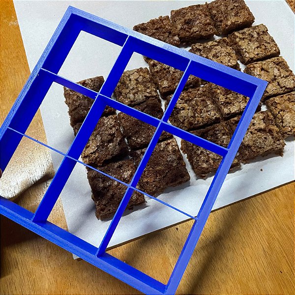Cortador Placa Alta Produção Brownie Biscoito Quadrado 5cm - D240218
