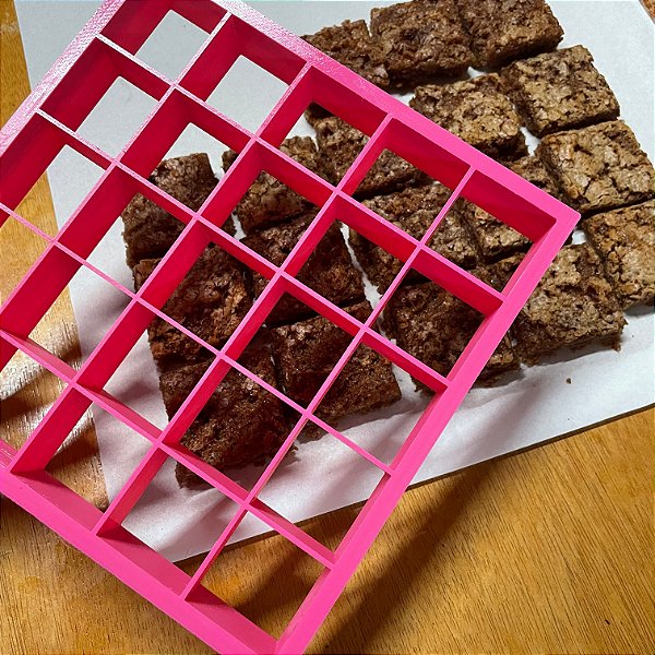 Cortador Placa Alta Produção Brownie Biscoito Quadrado 3cm - D240217