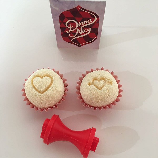 Marcador para Doces/Brigadeiros Tema Duplo Coração e Flechado