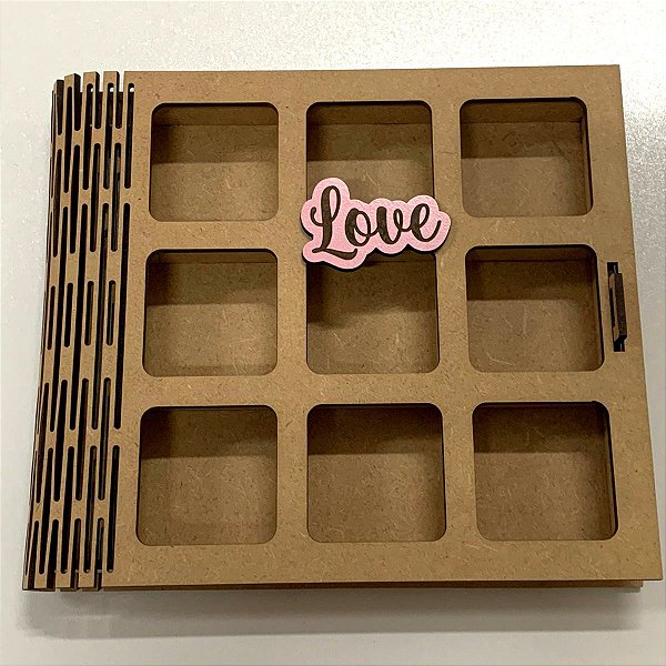 Caixa 9 Repartições LOVE - EM MDF