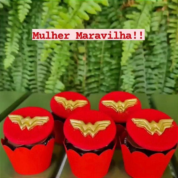 Cortador Escudo Mulher Maravilha (para pasta)