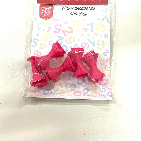 Kit Marcador para Doces/Brigadeiros Duplo Tema Numeral