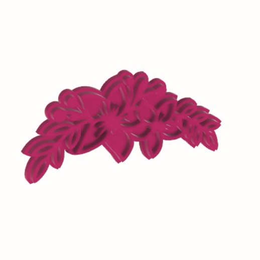 Cortador e marcador floral arco 6,5cm