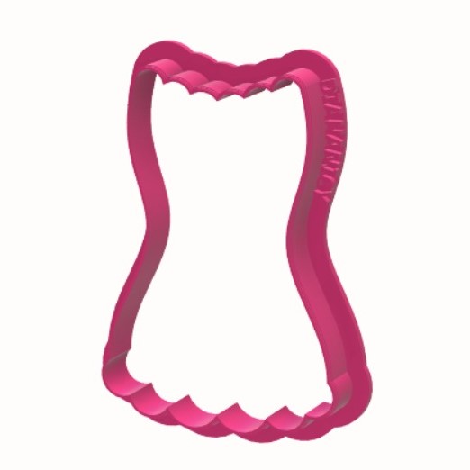 Cortador body lingerie 8cm
