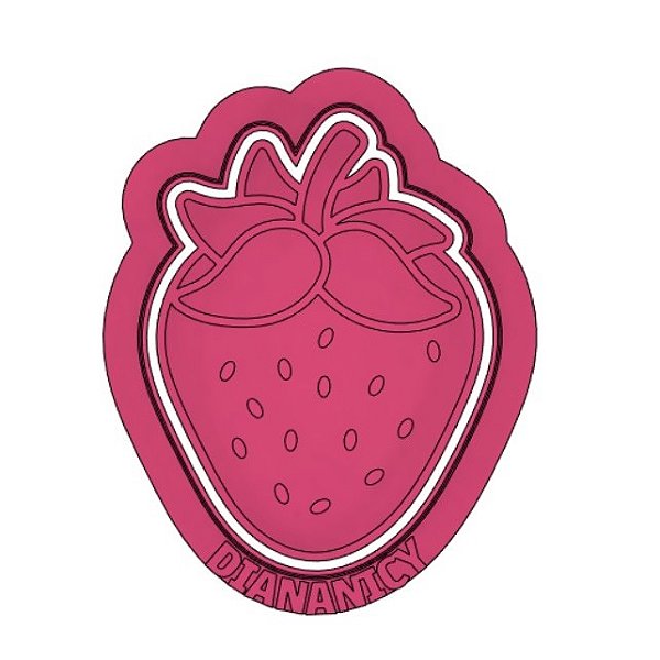 Cortador e marcador Fruta morango