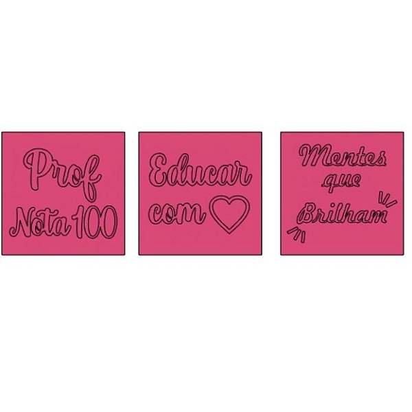 Kit cortador e marcador frases professor