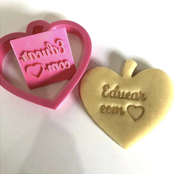 Cortador e Marcador maçã educar com amor