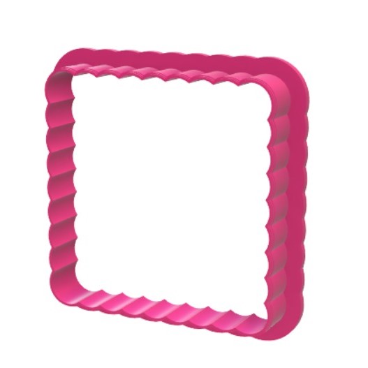 Cortador quadrado babadinho 6cm