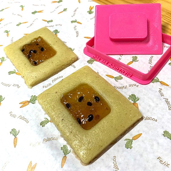 Cortador com Marcador Linzer Retangular 8cm