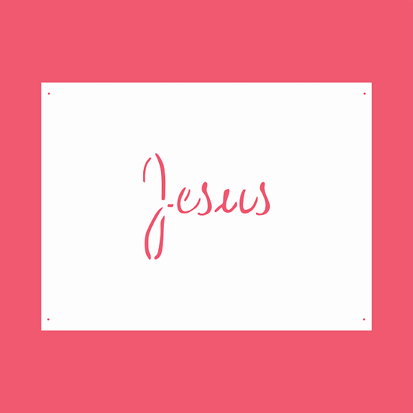 Estêncil Diananicy Nº 197 - Stencil Jesus
