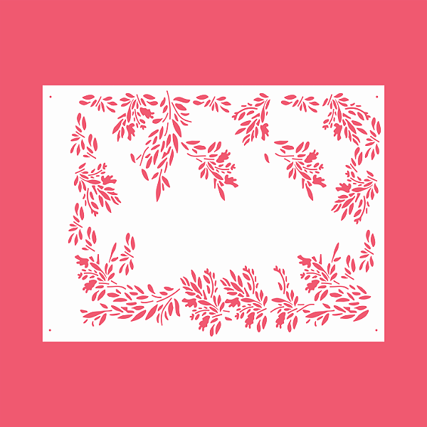 Estêncil Diananicy Nº 205 - Stencil Floresta