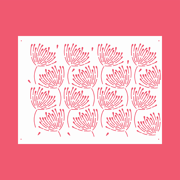 Estêncil Diananicy Nº 207 - Stencil Dente de Leão