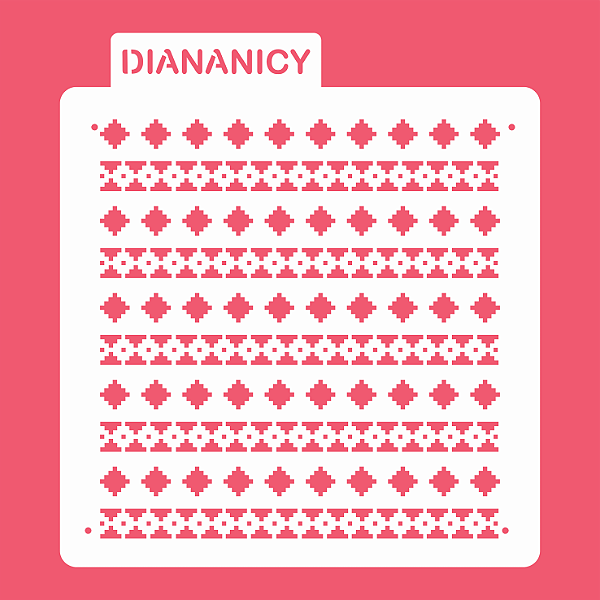 Estêncil Diananicy Nº 233 - Stencil Detalhes Tricô