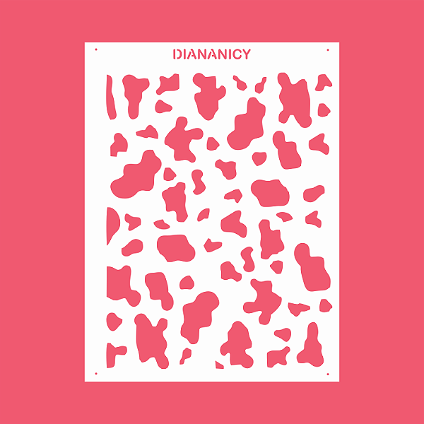 Estêncil Diananicy Nº 242 - Stencil Textura Girafa