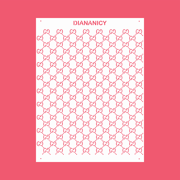 Estêncil Diananicy Nº 244 - Stencil Dolce Gabbana