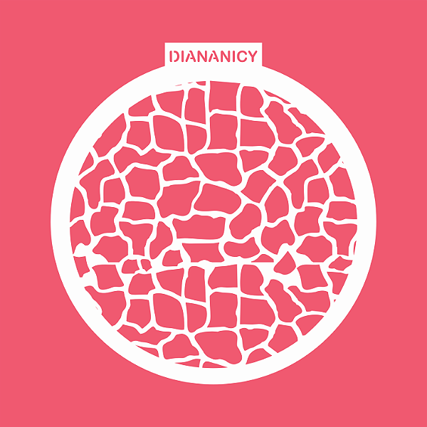 Estêncil Diananicy Nº262 - Stencil Textura Girafa