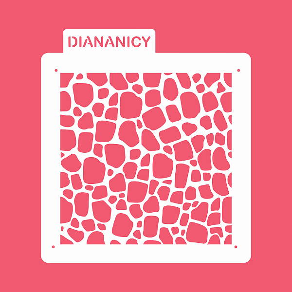 Estêncil Diananicy Nº269 - Stencil Pedra