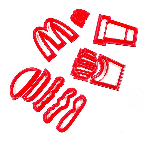 Kit Cortador Mc Donald Méqui Mac 5cm (para pasta)